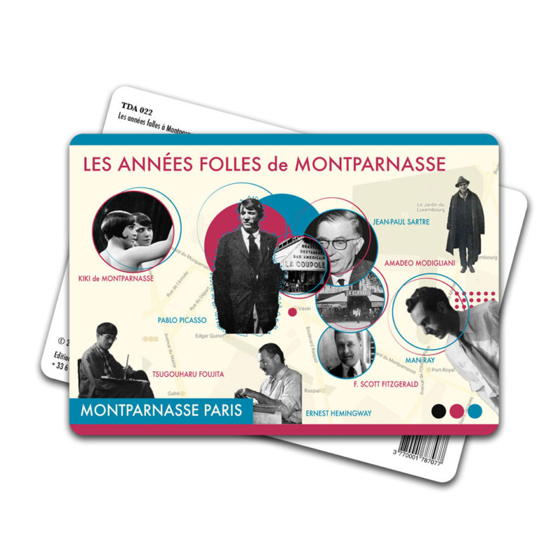 Carte Postale Les Années Folles à Montparnasse Collection Têtes De L